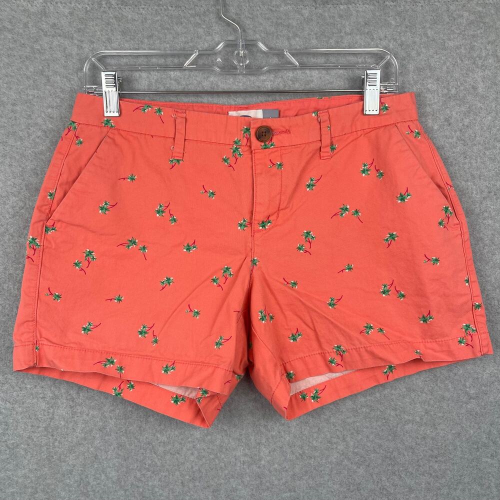 Old Navy Coral Palm Tree Shorts Size 4